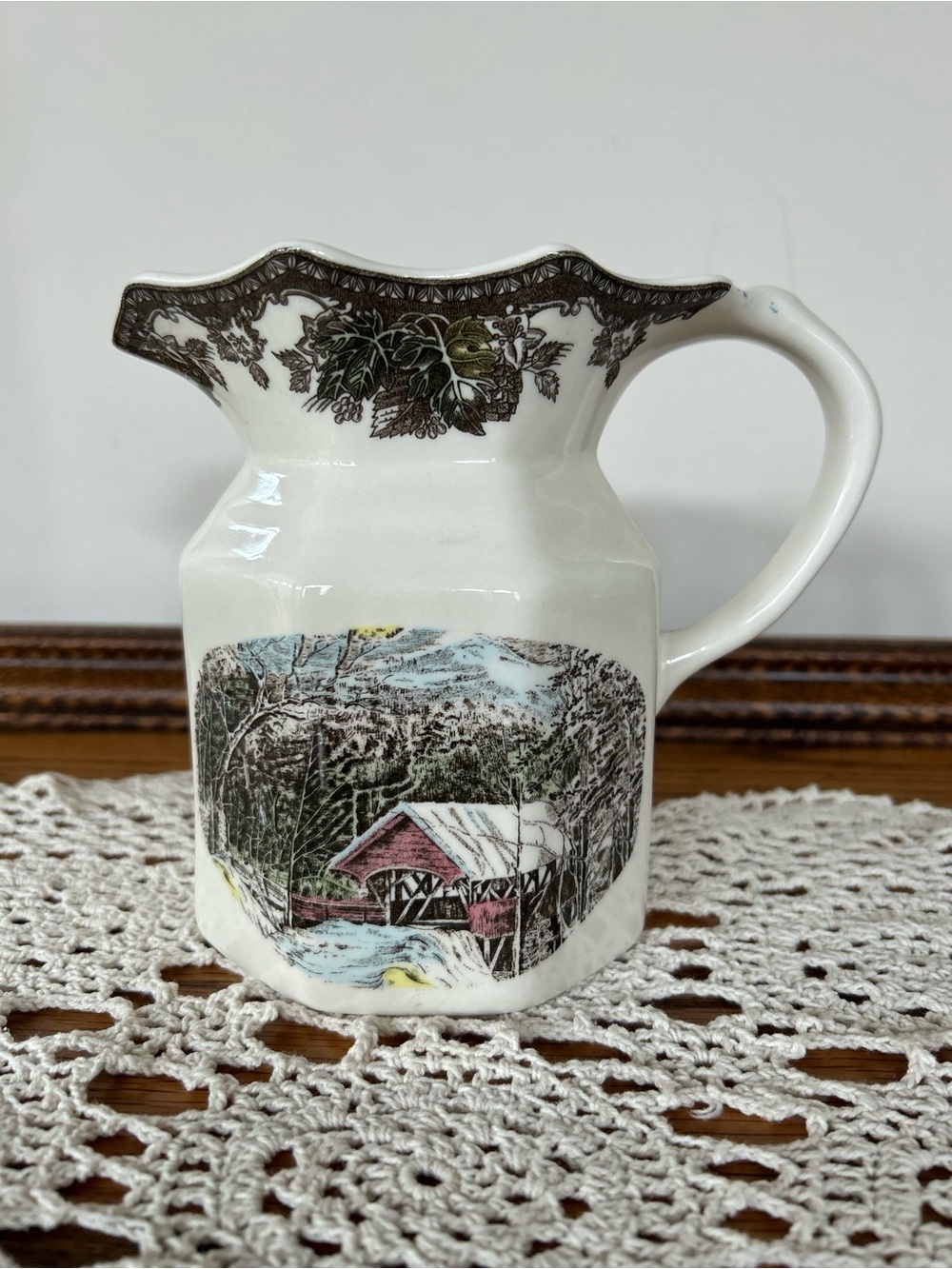 Vintage Johnson Brothers Beverage Pitcher “The Friendly Village” Collection EUC